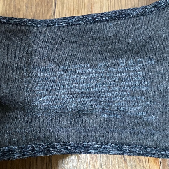 Hanes Gray Wireless Bra - Ultimate Comfortblend T-shirt Full Coverage 36C - Picture 4 of 6